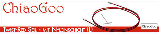 ChiaoGoo Twist-Red Seil - Stahlseile mit Nylonschicht (L)
