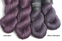 Tussah Seide | Black Aubergine