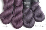 Tussah Seide | Black Aubergine