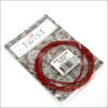 ChiaoGoo Twist Red Steel cable with Nylon Layer - 93cm (L)