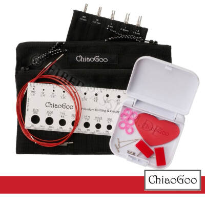 ChiaoGoo Rundstrick-Nadel Set Twist Red Lace Mini 10cm