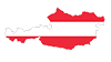 Österreich Karte Landesflagge